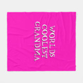 Verander 's werelds meest koelste oma Hot Pink Fleece Deken (Voorkant (Horizontaal))