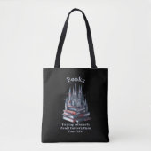 Verander tekst, boeken die introverte mensen helpe tote bag (Voorkant)