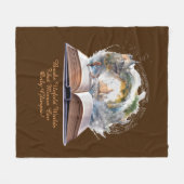 Verander tekst, boeken ontvouwen werelden Films Gl Fleece Deken (Voorkant (Horizontaal))