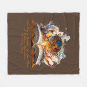 Verander tekst, de actie ontvouwt zich in je geest fleece deken (Voorkant (Horizontaal))