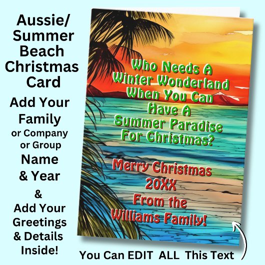 Verander tekst, die Winter Wonderland, Paradise no Kaart