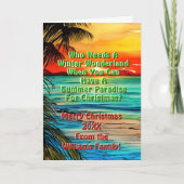 Verander tekst, die Winter Wonderland, Paradise no Kaart (Voorkant)