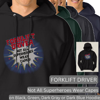 Verander tekst, HEFTRUCK DRIVER Niet alle Superher Hoodie