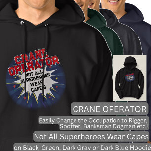 Verander tekst, KRAANMACHINIST, Niet alle superhel Hoodie