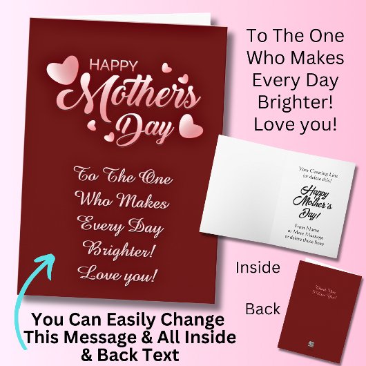 Verander tekst, naar iemand die elke dag helderder kaart