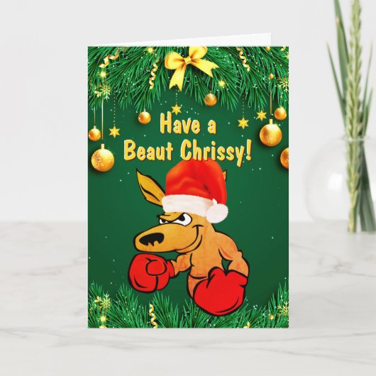 Verander tekst, neem een schoonheid Chrissy, Kango Kaart (Voorkant)