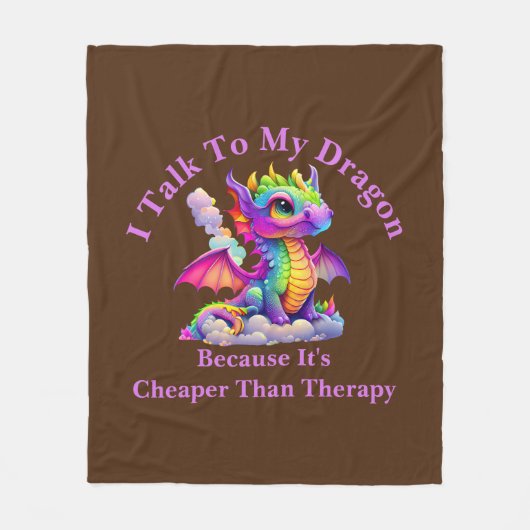 Verander tekst, praat met Dragon goedkoper dan the Fleece Deken (Voorkant)