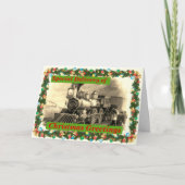 Verander tekst Voeg naam toe Stoomtrein Prettig ke Kaart (Voorkant)