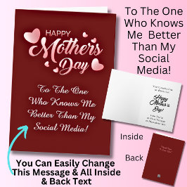 Verander tekst, wie kent me beter dan sociale medi kaart