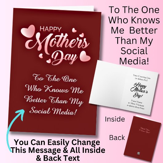 Verander tekst, wie kent me beter dan sociale medi kaart