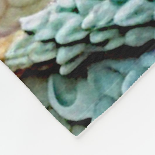 Verander tekst, zachte pastels 3D effect Dragon 50 Fleece Deken (Hoek)