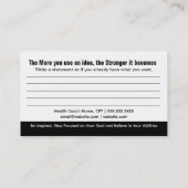 Verander uw Visitekaartje voor gedachtewisselingen (Achterkant)