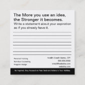 Verander uw Visitekaartje voor gedachtewisselingen (Achterkant)