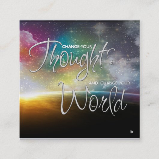 Verander uw Visitekaartje voor gedachtewisselingen (Voorkant)