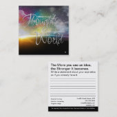 Verander uw Visitekaartje voor gedachtewisselingen (Voorkant / Achterkant)