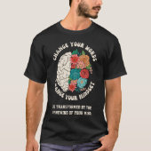 Verander uw woorden Positieve mindset Christelijk T-shirt (Voorkant)