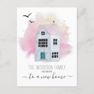 Verander van adresaankondiging door thuisverplaats aankondigingskaart