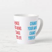 Verander van gedachten... Latte Mok (Rechterhoek)