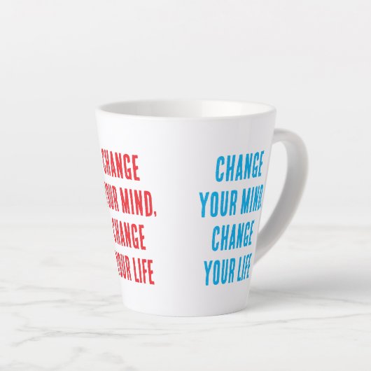 Verander van gedachten... Latte Mok (Rechterhoek)