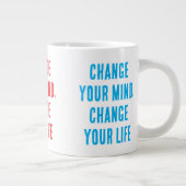 Verander van gedachten... Super grote Mok (Rechts)