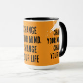 Verander van gedachten, verander je leven mok (Voorkant rechts)