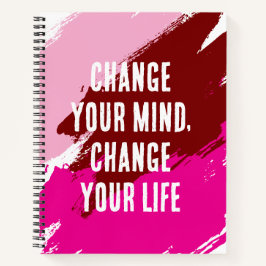 Verander van gedachten, verander je leven (PAARSE) Notitieboek