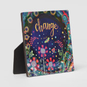 Verander Wildflower Butterfly Whimsical  Fotoplaat (Voorkant)