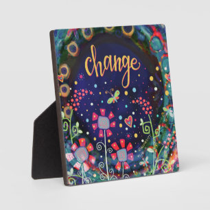 Verander Wildflower Butterfly Whimsical  Fotoplaat