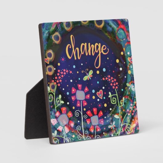 Verander Wildflower Butterfly Whimsical  Fotoplaat (Voorkant)