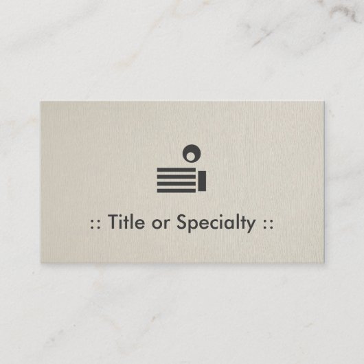 Veranderbaar pictogram - Professioneel en eenvoudi Visitekaartje (Voorkant)