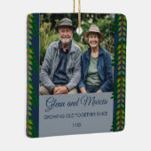 Veranderbare foto ouder worden sinds keramisch ornament (Rechts)