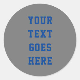 Veranderbare jouw tekst hier persoonlijke tekst ronde sticker