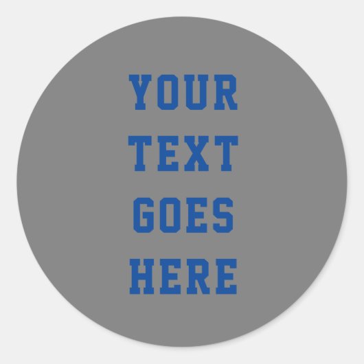 Veranderbare jouw tekst hier persoonlijke tekst ronde sticker (Voorkant)