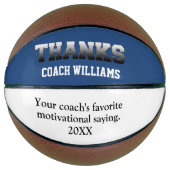 Veranderbare kleur Dank u wel het coach team Basketbal (Voorkant)