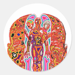 Veranderd ego ronde sticker