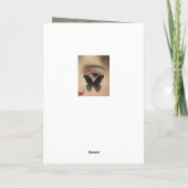 Veranderd  portret blauwgroen kleurenblok kaart (Achterkant)