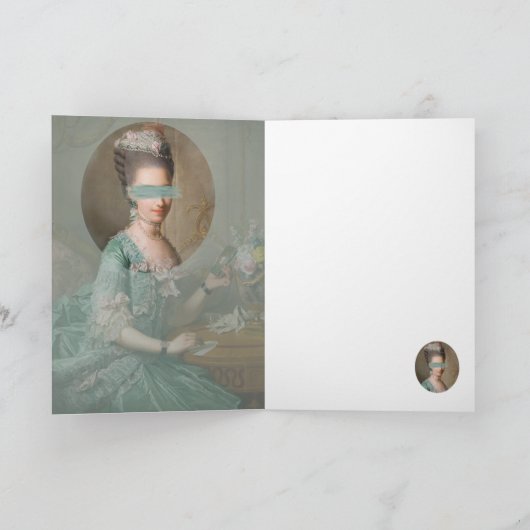 Veranderd  portret blauwgroen kleurenblok kaart (Binnen)