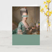 Veranderd  portret blauwgroen kleurenblok kaart (Gele Bloem)