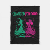 Veranderd voor goede slechte grappige Halloween he Fleece Deken (Voorkant)