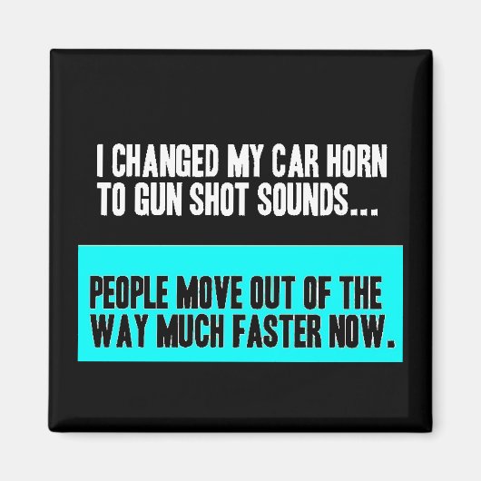 VERANDERDE AUTO-HORN VOOR PISTOOL MOET WEG VERPLAA MAGNEET (Voorkant)