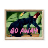 Veranderde kunst, ga weg,  portret poster