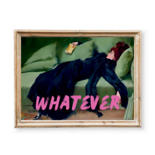 Veranderde kunst, wat dan ook, portret poster