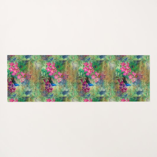 Veranderde pauw yogamat (Achterkant (horizontaal))