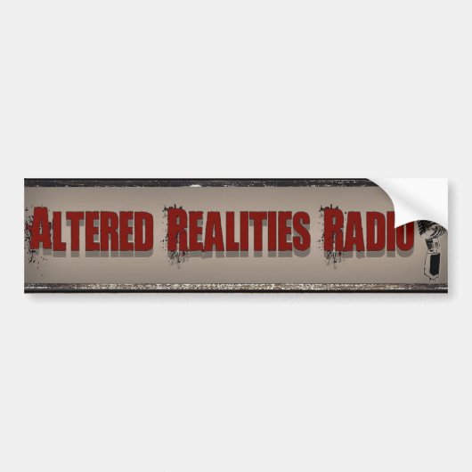 Veranderde realiteit Radio Logo Bumpersticker (Voorkant)