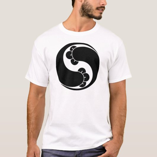 Veranderde vorm twee kruidnagelwervelingen t-shirt (Voorkant)