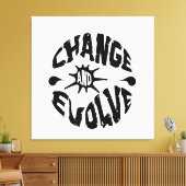 VERANDEREN EN EVOLUEREN CANVAS AFDRUK (Insitu (Woonkamer))