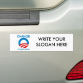 VERANDEREN HET NU TERUG BUMPERSTICKER (Op auto)