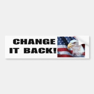 VERANDEREN IT-TERUG BUMPERSTICKER