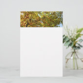 Veranderen Maple Tree Green en Gold Herfst Kleur Briefpapier (Staand voorkant)