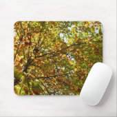 Veranderen Maple Tree Green en Gold Herfst Kleur Muismat (Met muis)